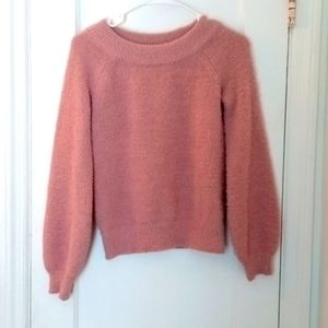 Medium, pink , sweater,by Made with Love